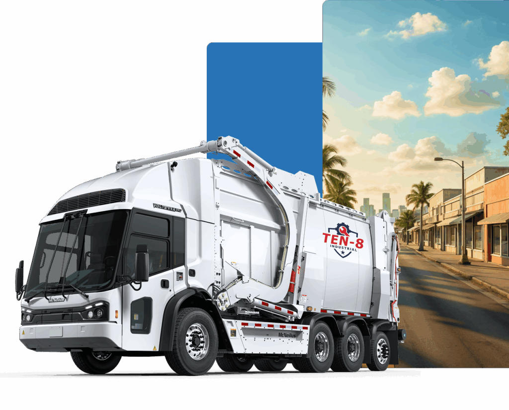 Es01 Refuse Loader McNeilus Front Loaders for Refuse Collection | Ten-8 Industrial - Ten 8